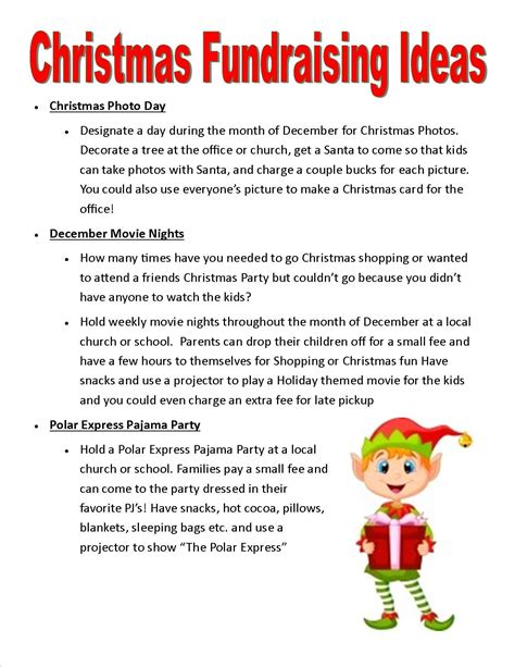 christmas fundraising ideas for charity